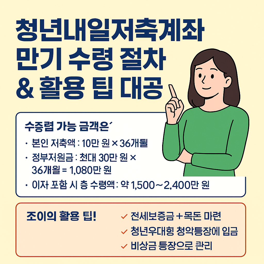 청년내일저축계좌 만기 수령 절차 &amp; 활용 팁 대공개!