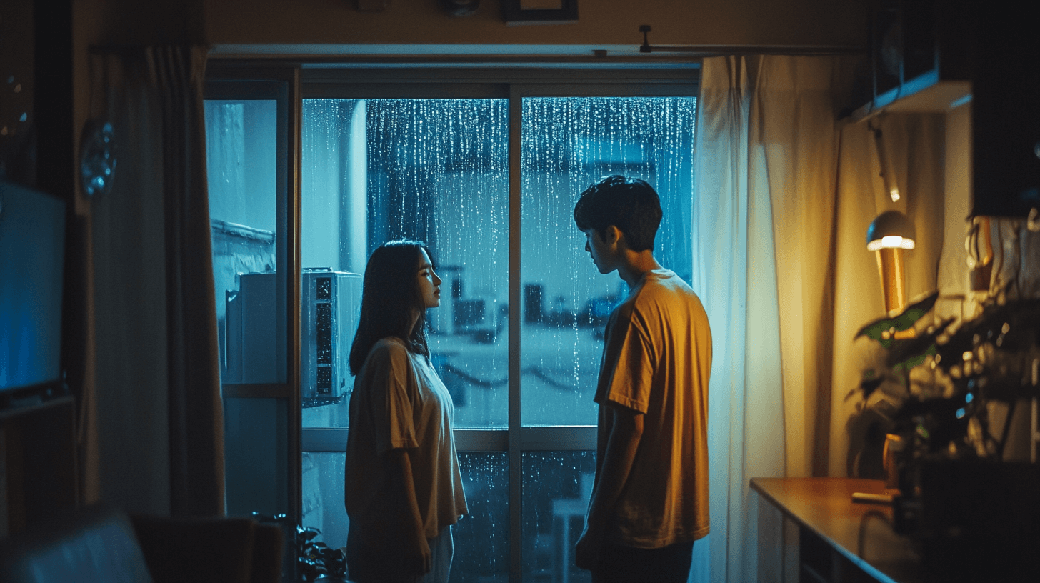 집에서-마주-보고-있는-부부-이미지