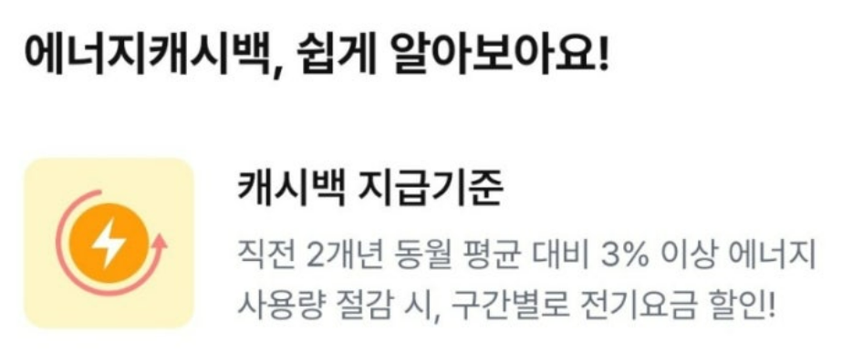 한전 에너지백 캐시백 신청