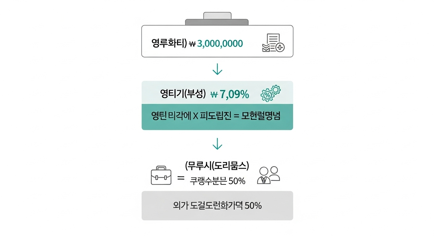 직장인 건강보험료 계산 구성 요소를 보여주는 인포그래픽.