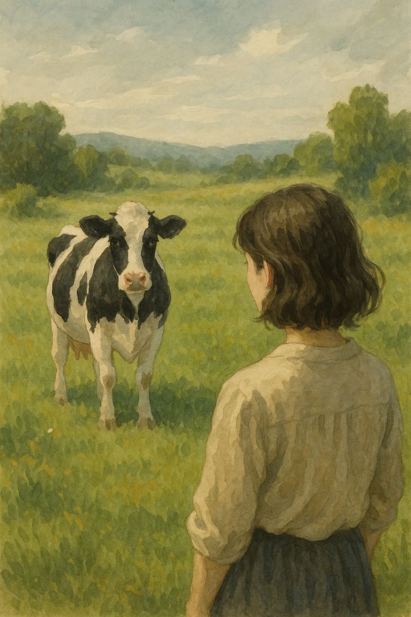 젖소 보는 꿈 해몽 - 풍요와 돌봄의 상징