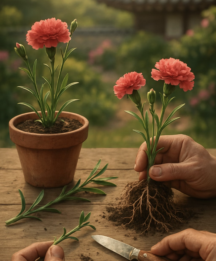 정원을 넓히는 즐거움, 꺾꽂이와 포기나누기