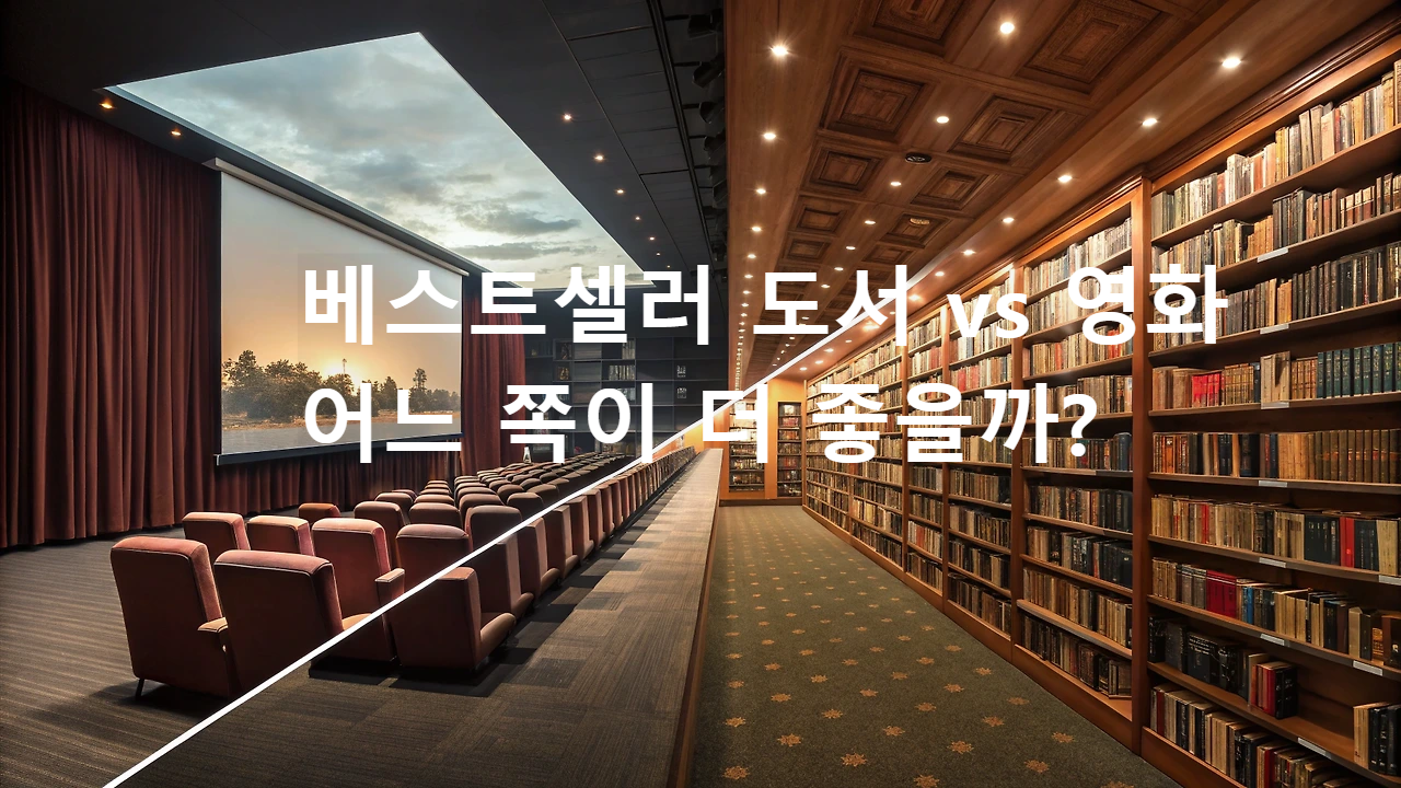 베스트셀러 도서 vs 영화: 어느 쪽이 더 좋을까?