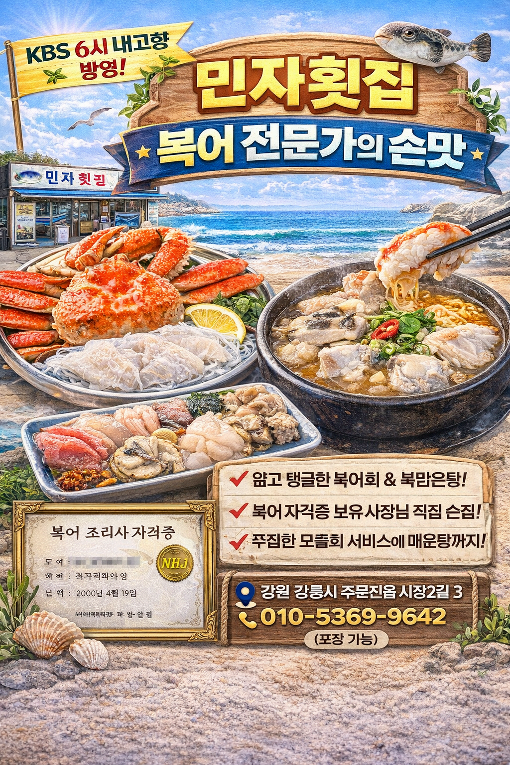 민자횟집 – 복어 전문가의 손맛