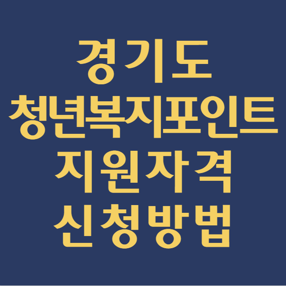 경기도 청년복지포인트