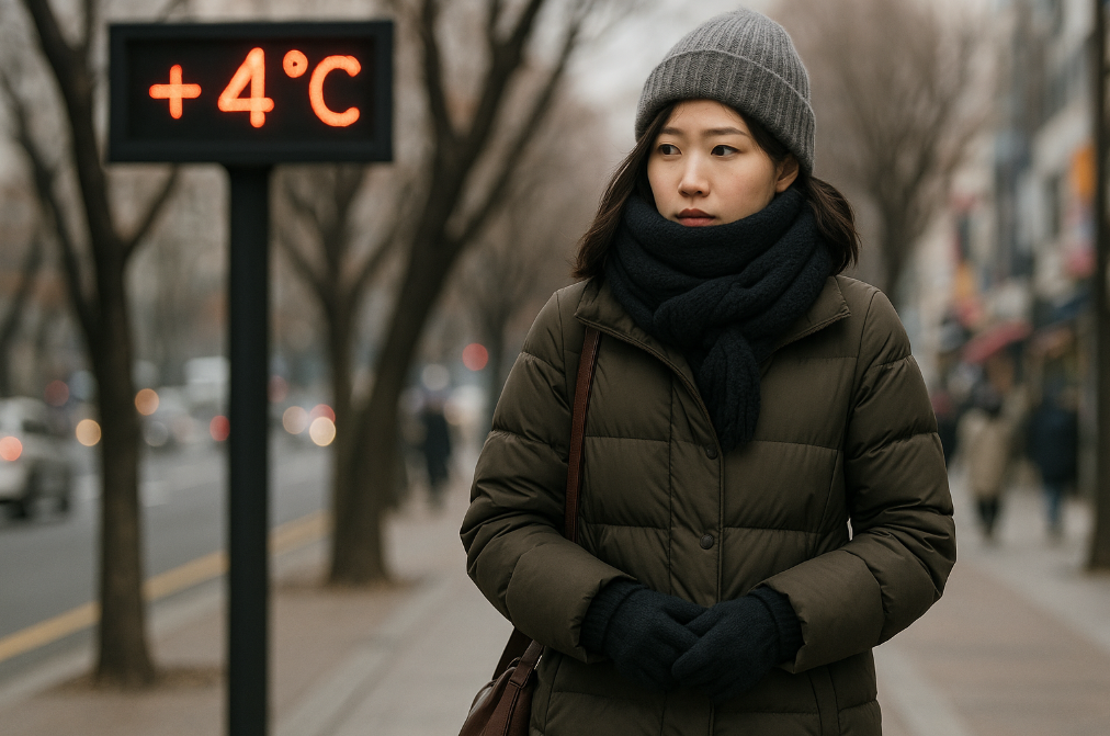 벌써 4도? 겨울 옷차림 완벽 가이드