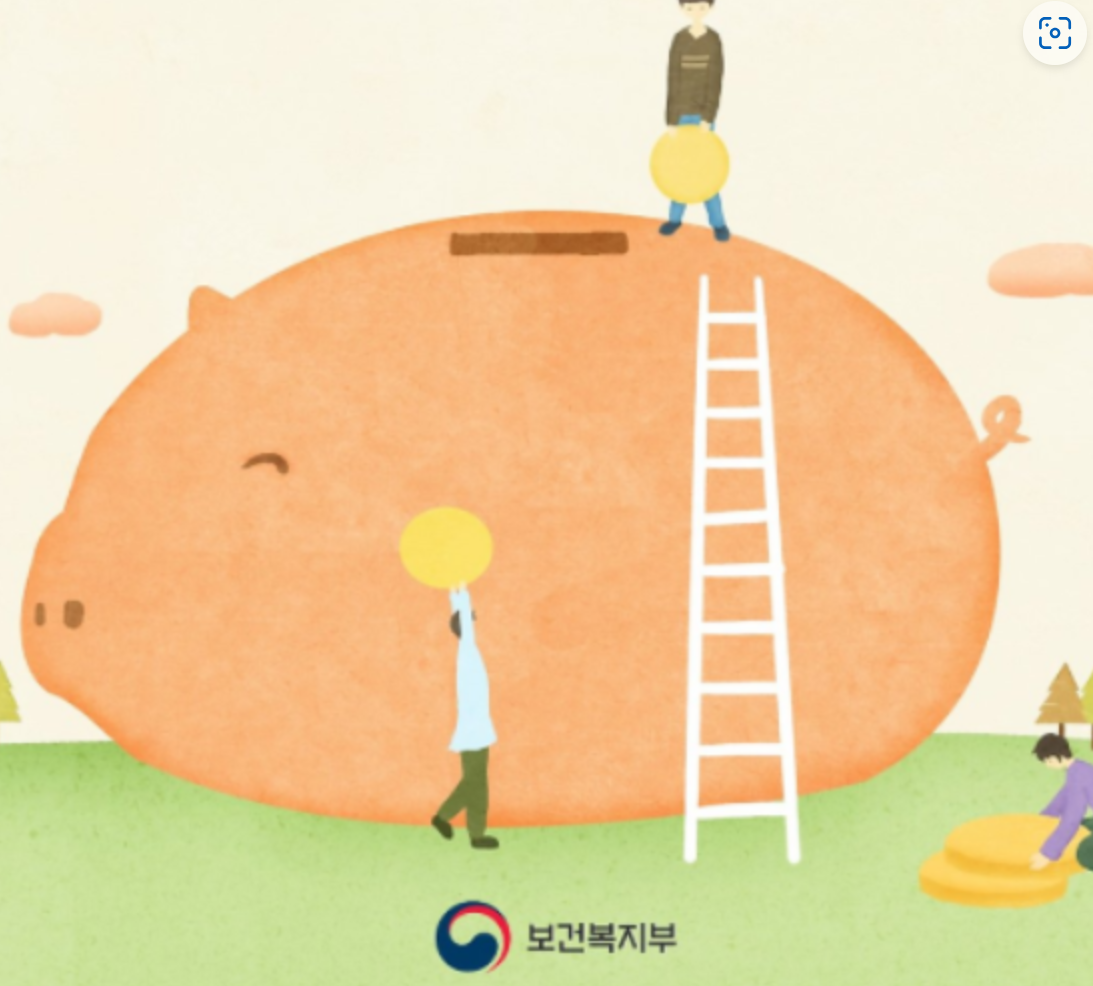 월 저축 금액과 정부 지원 금액