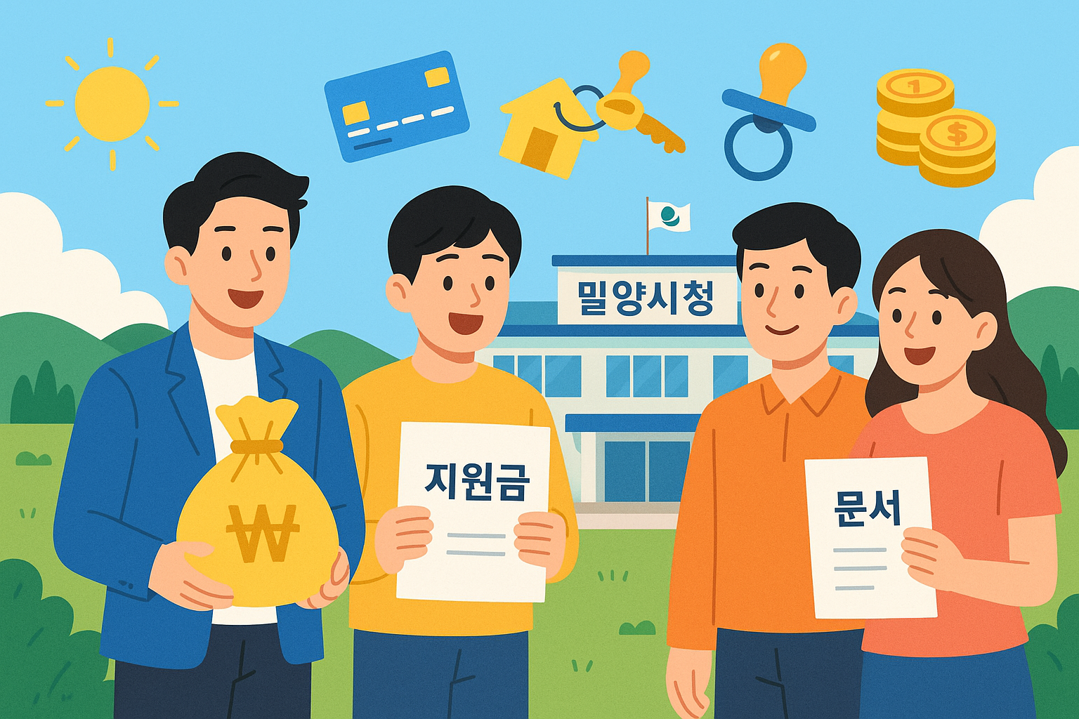 2025년 7월 경상남도 밀양시 지원금 총정리 : 청년&middot;전입&middot;출산 혜택 안내