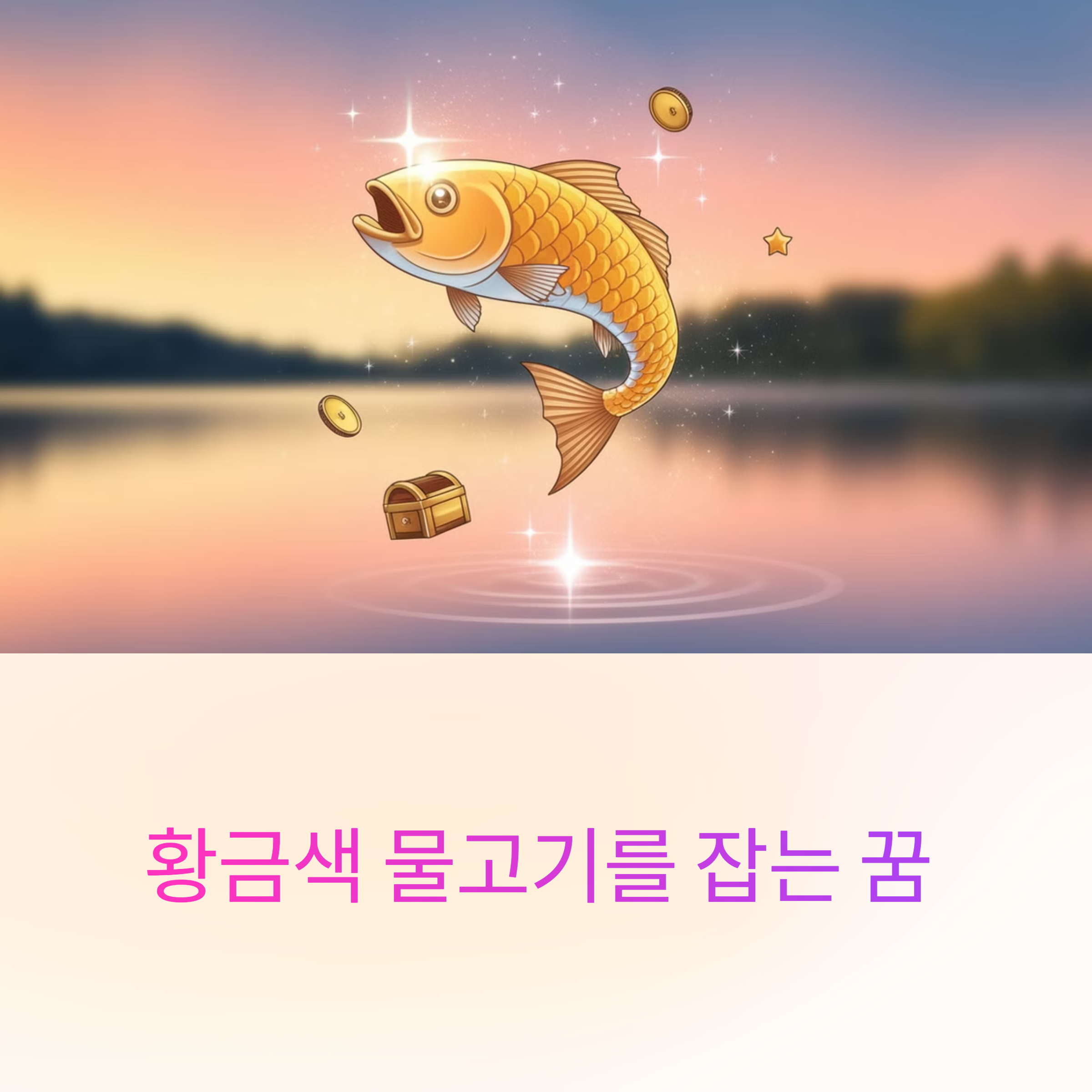 황금색 물고기를 잡는 꿈