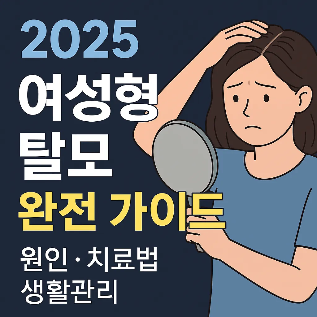 2025 여성형 탈모 완전 가이드 &ndash; 원인, 치료법, 생활관리까지