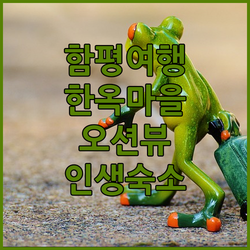 전남 함평 여행 가볼만한곳 주포 한옥..