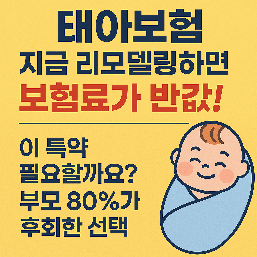 태아보험 리모델링 완벽 가이드: 불필요한 특약 제거로 보험료 절약하기