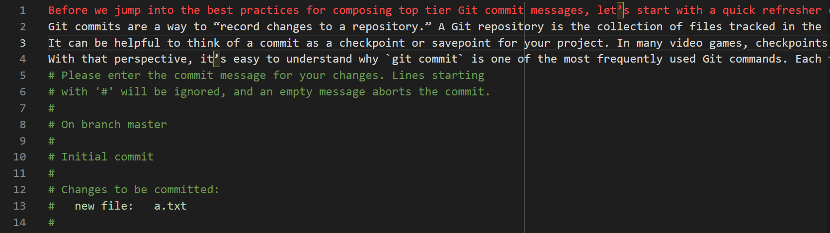 git commit 메시지