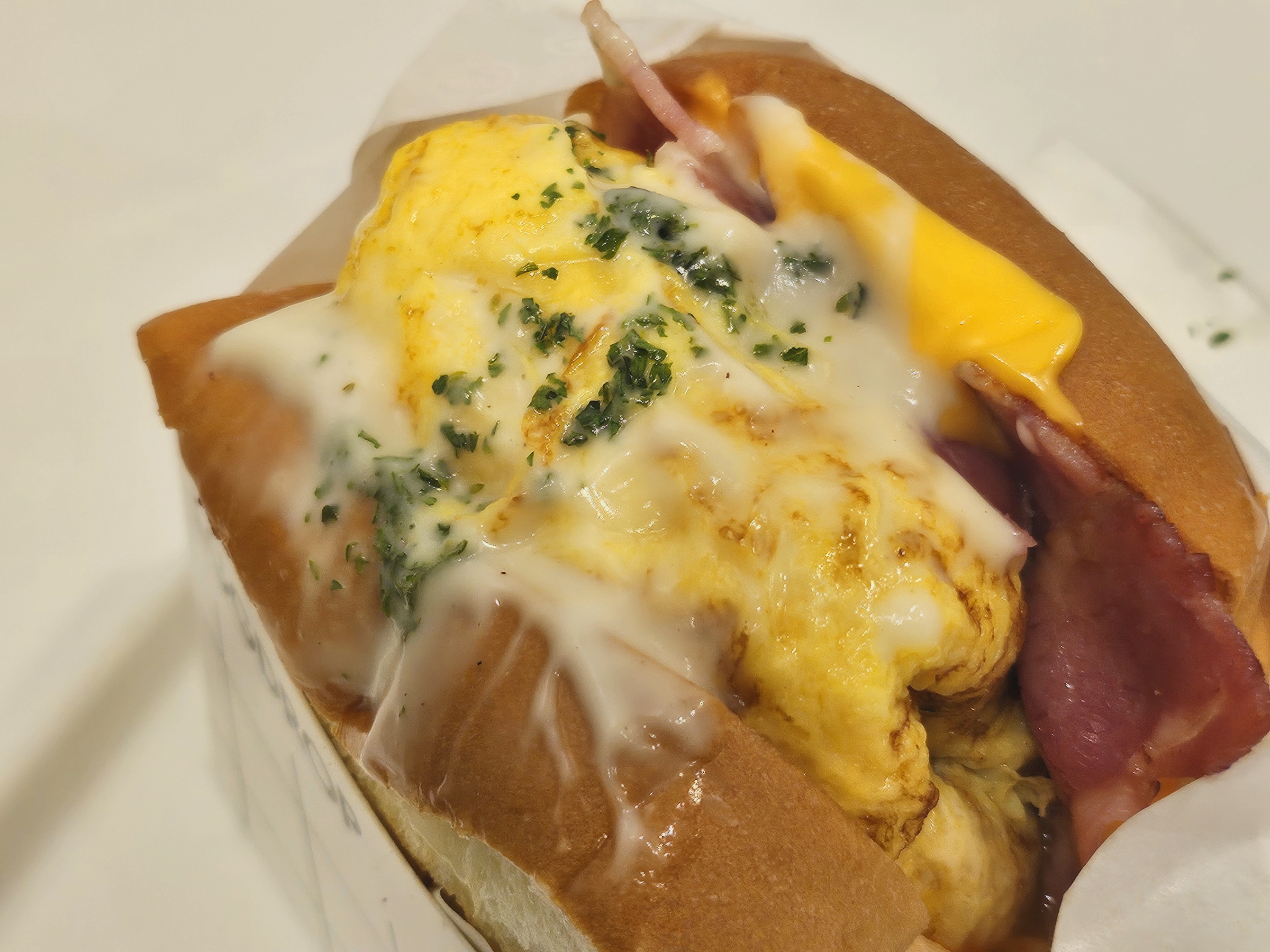 에그드랍 - 베이컨 더블 치즈 샌드위치