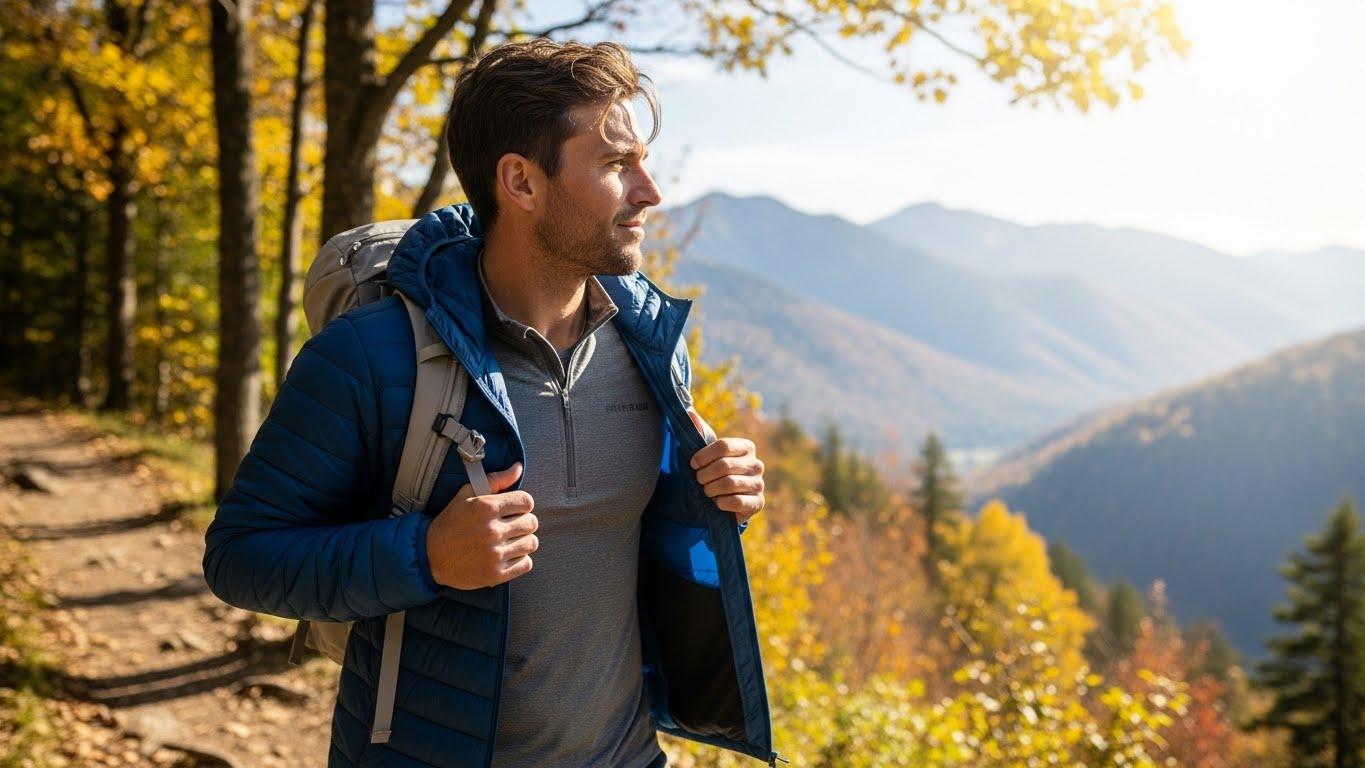 디스커버리 경량패딩 남성