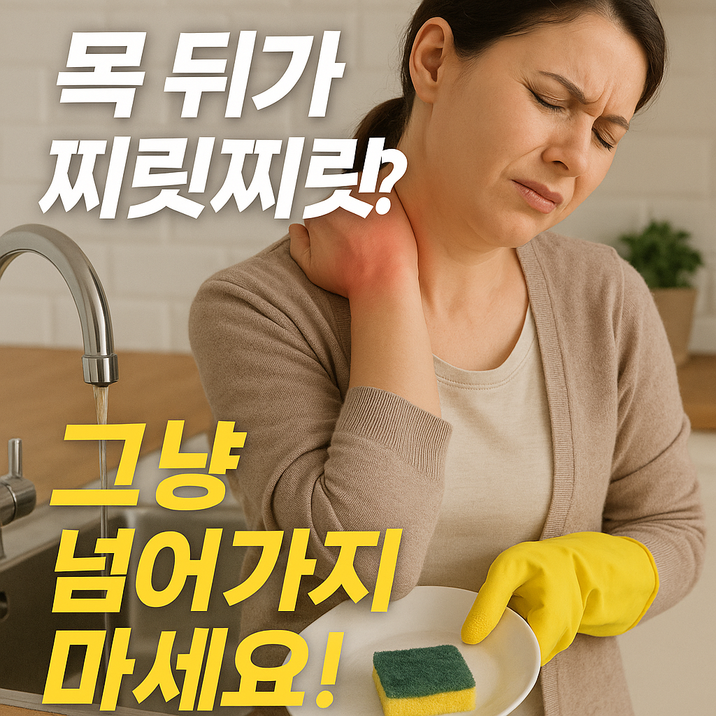 뒷목 통증과 뒷골 땡김, 경추 문제 해결하는 5가지 방법