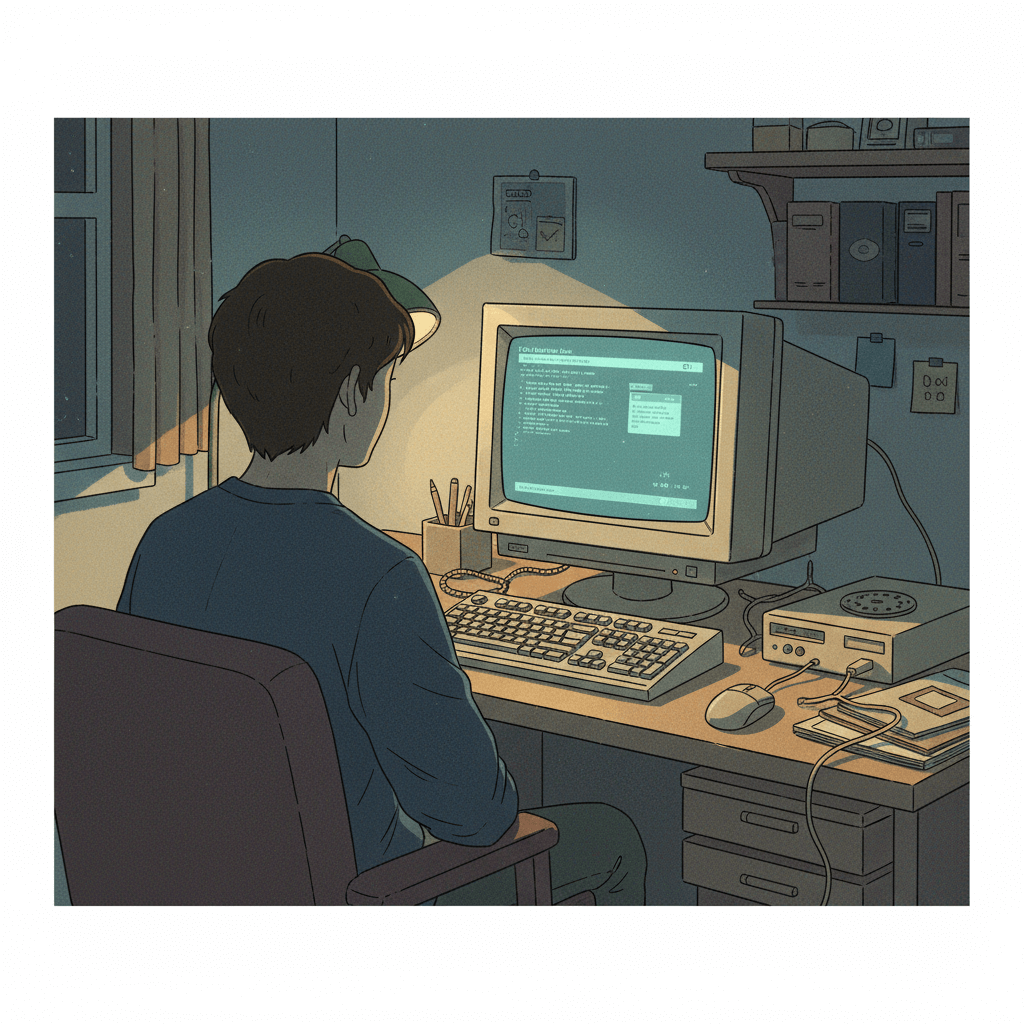 1990년대 PC통신 장면