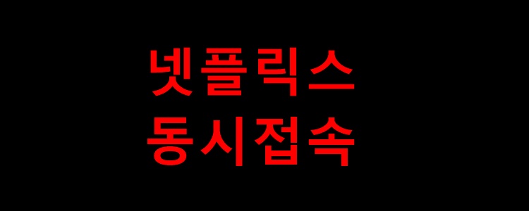 넷플릭스 동시접속 기준