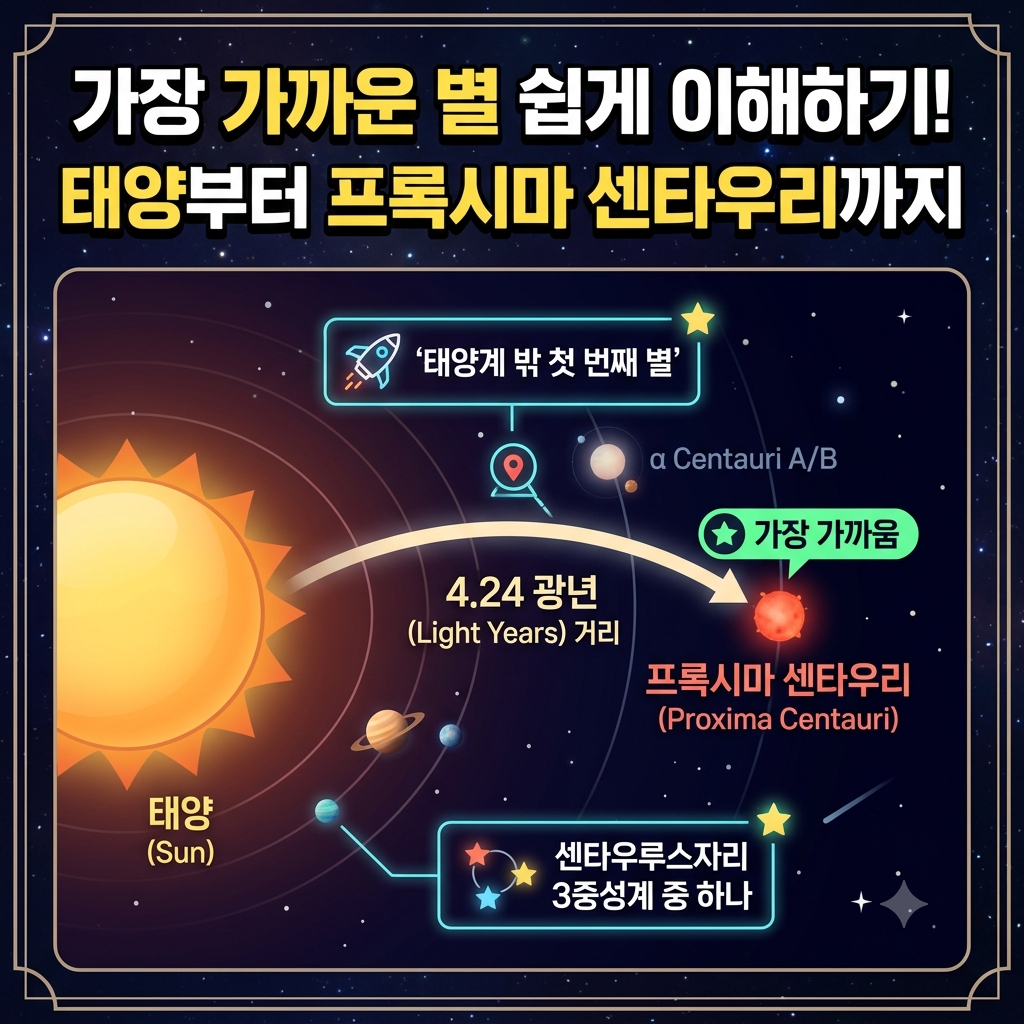가장 가까운 별 쉽게 이해하기
