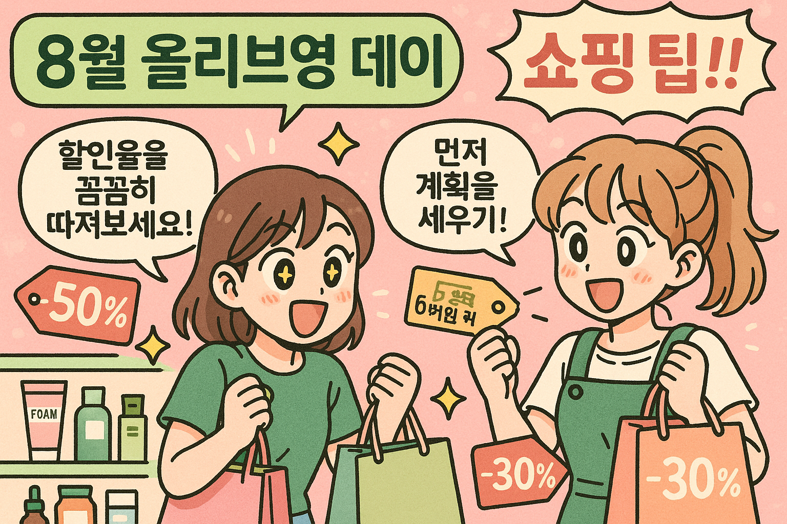 8월 올영데이·올영세일: 알차게 쇼핑하는 법, 할인 최대 활용 꿀팁 대방출!
