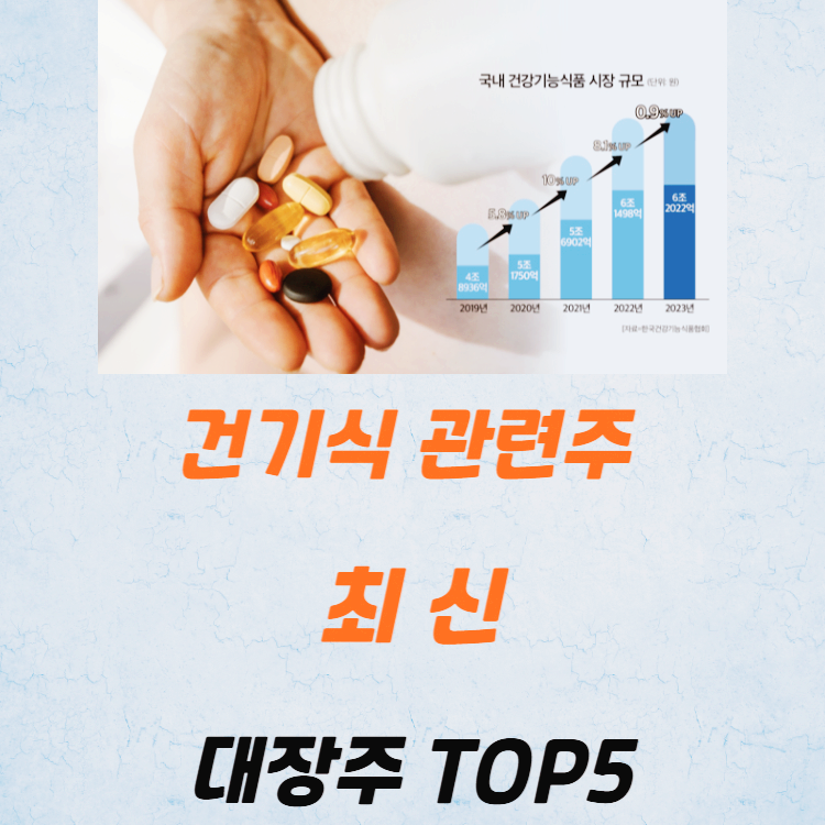 건기식 관련주 대장주 테마주 수혜주 TOP7