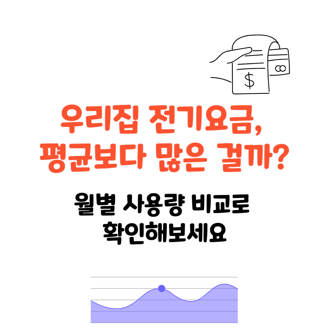 우리집 전기요금, 평균보다 많은 걸까? &ndash; 월별 사용량 비교로 확인해보세요