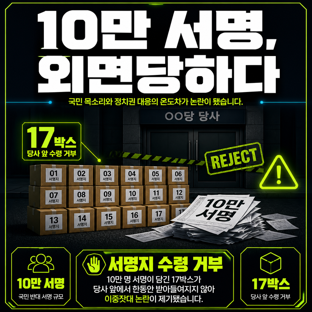10만 서명, 외면당하다