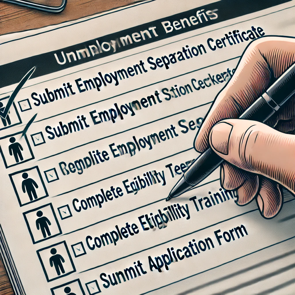 실업급여 수급자격 조회하기