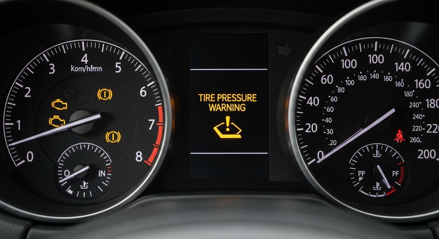 자동차 경고등 느낌표 공기압