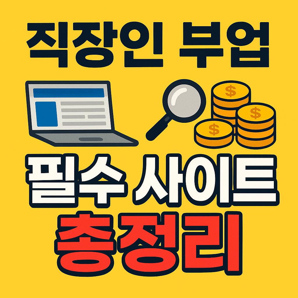 직장인 부업 필수 사이트 총정리 관련 사진