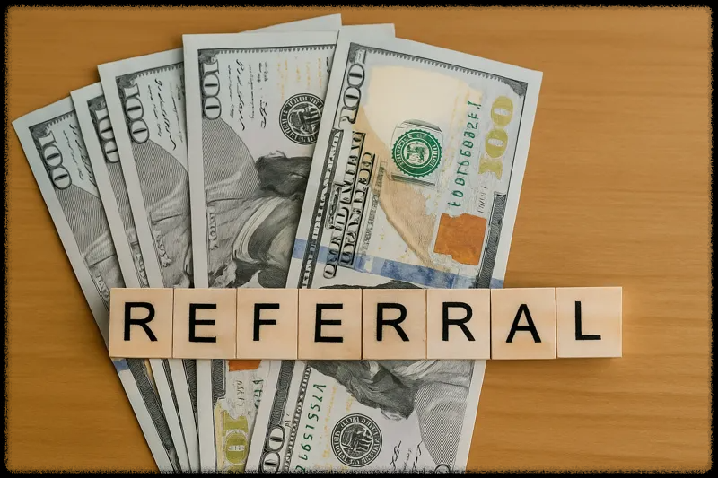 제휴 마케팅의 수익을 표현한 이미지