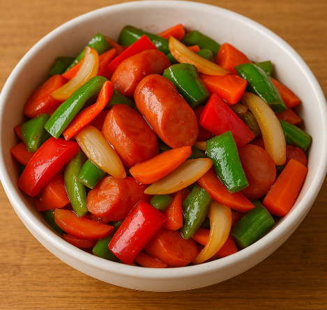 소세지 야채볶음 사진