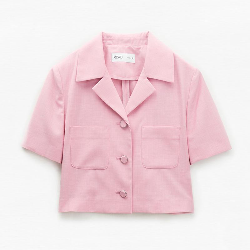 미쏘 818204 MIXXO 셋업 테일러드 변형 반팔 숏자켓 MIWJKD563B