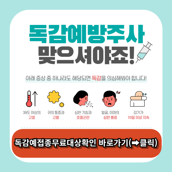독감예방접종무료대상,독감예방접종 무료대상날짜 총정리