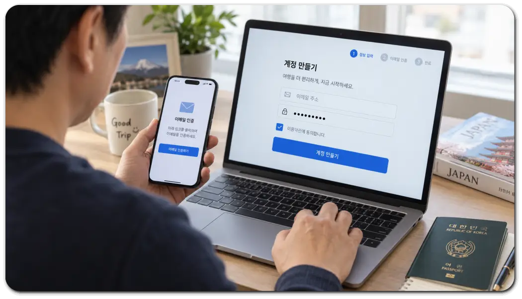 초보-여행자의-비짓재팬-계정-만들기