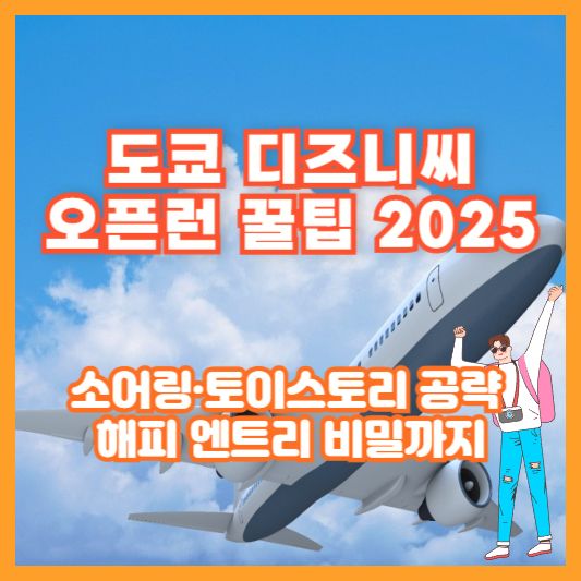 도쿄 디즈니씨 오픈런 꿀팁 2025 ❘ 소어링·토이스토리 공략, 해피 엔트리 비밀까지
