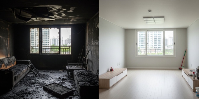 청소 후 복구중