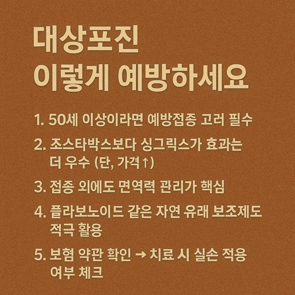 대상포진 예방접종 가격