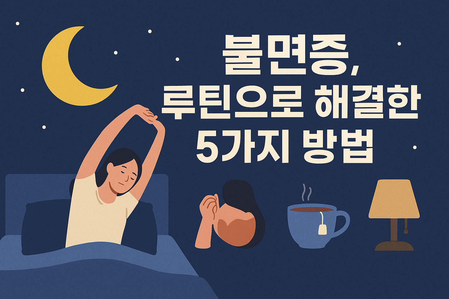 불면증, 수면루틴 5가지 방법