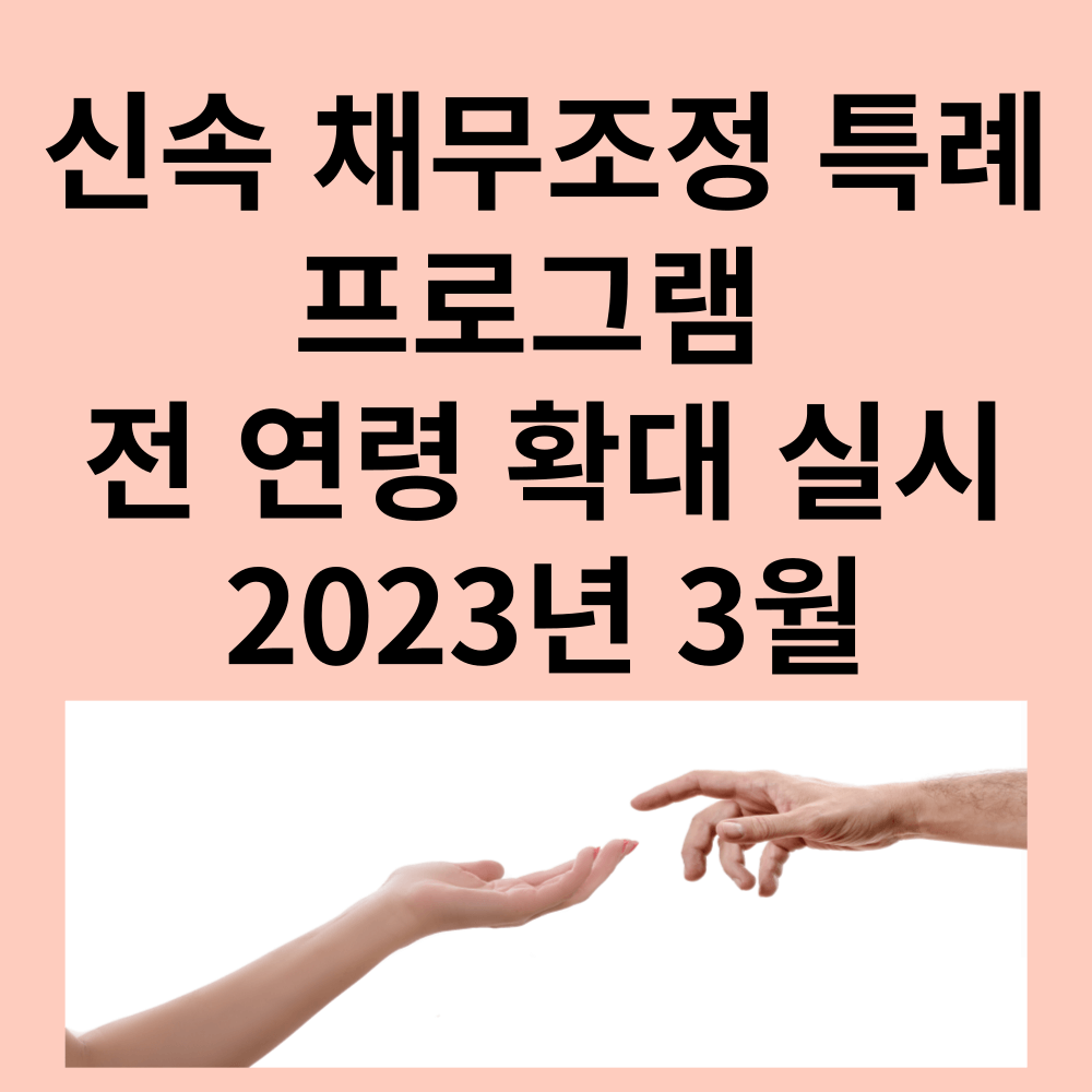신속채무조정특례
