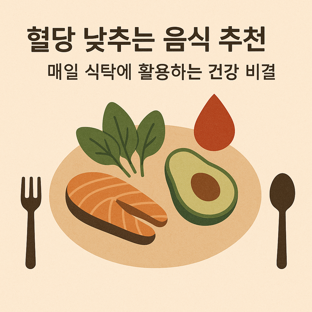 혈당 낮추는 음식 추천: 매일 식탁에 활용하는 건강 비결 이미지