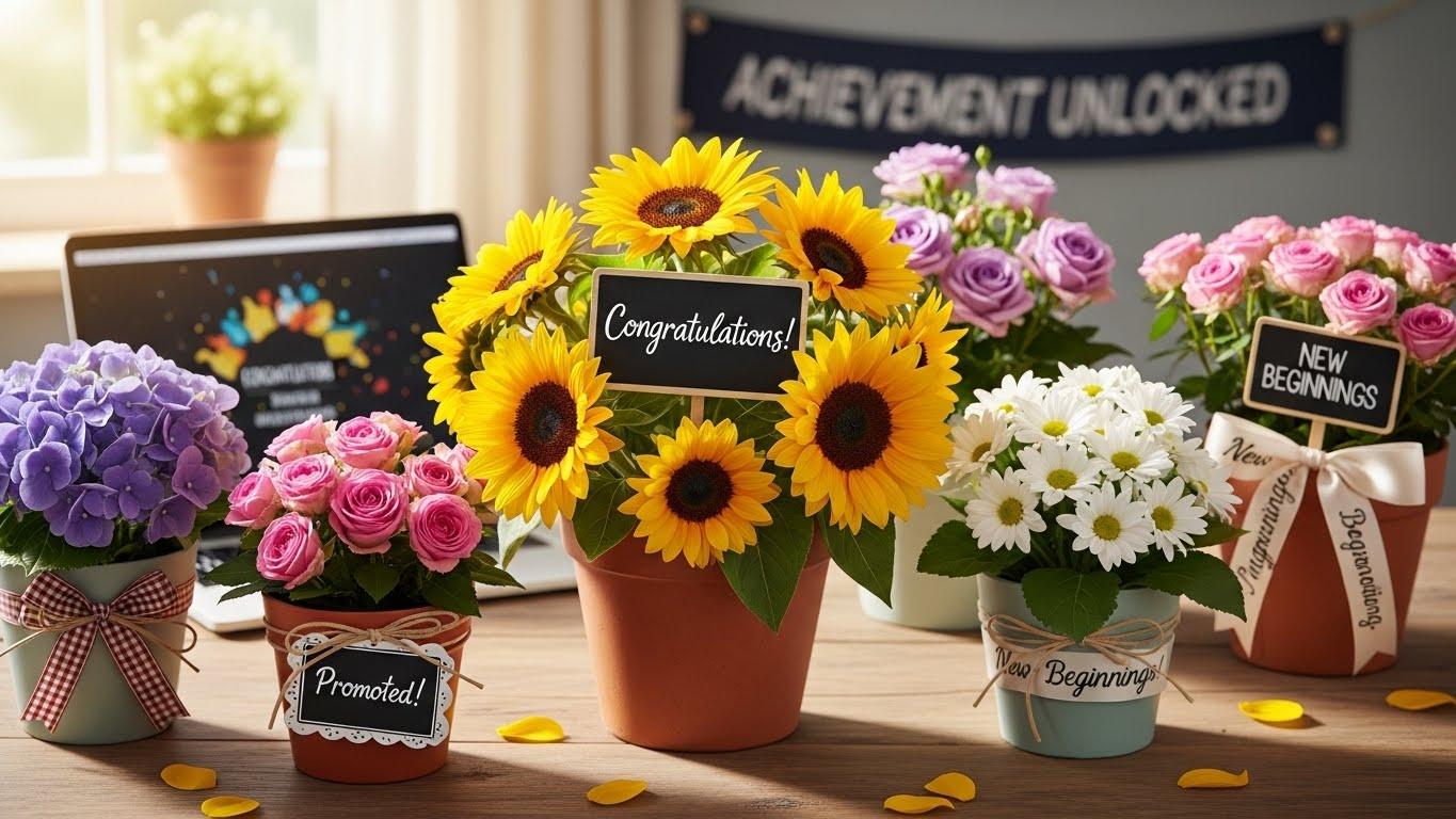 승진 축하 화분 문구