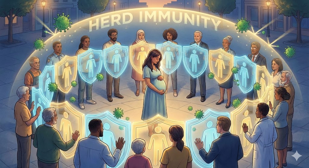 임산부를 지키는 집단 면역의 방패