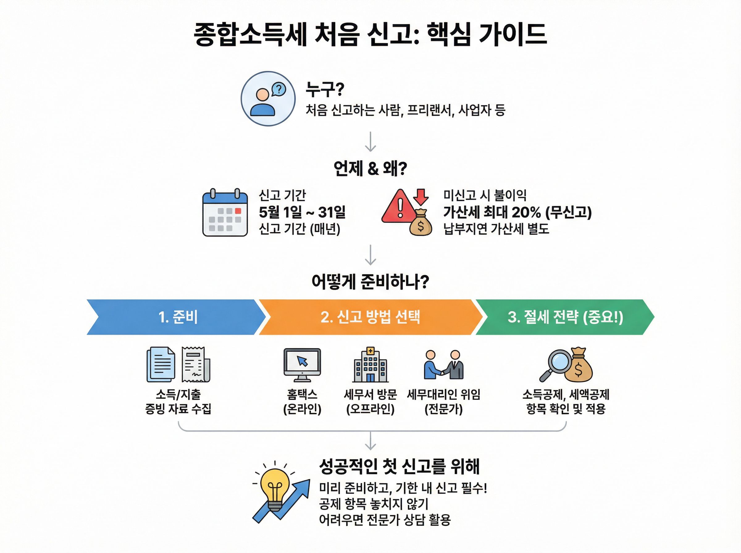 종합소득세 신고 초보자를 위한 핵심 정리 표지 이미지