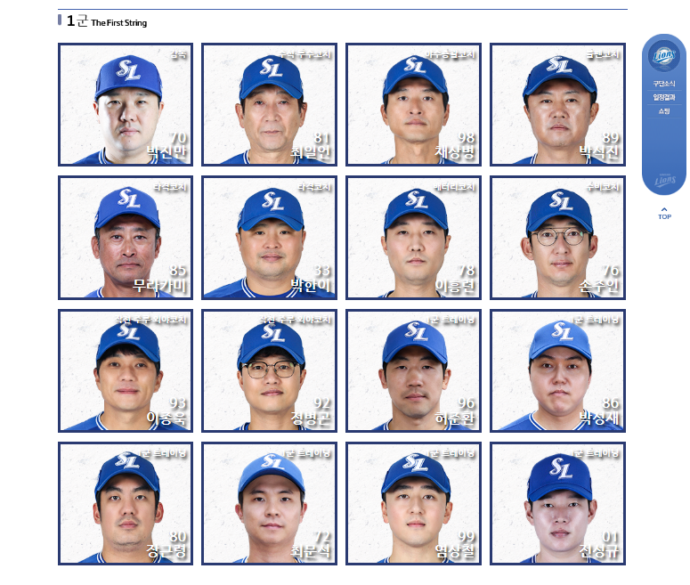 2026 삼성 프로야구 선수단(코칭)