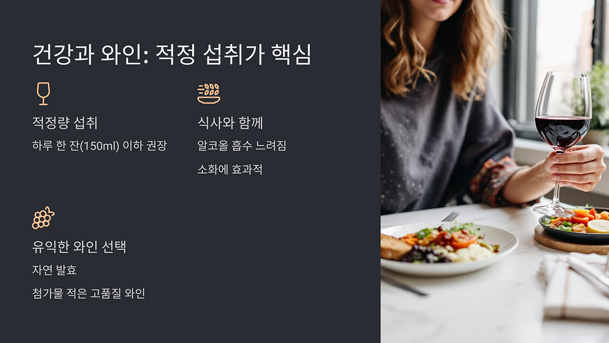 건강과 와인, 적정 섭취가 핵심