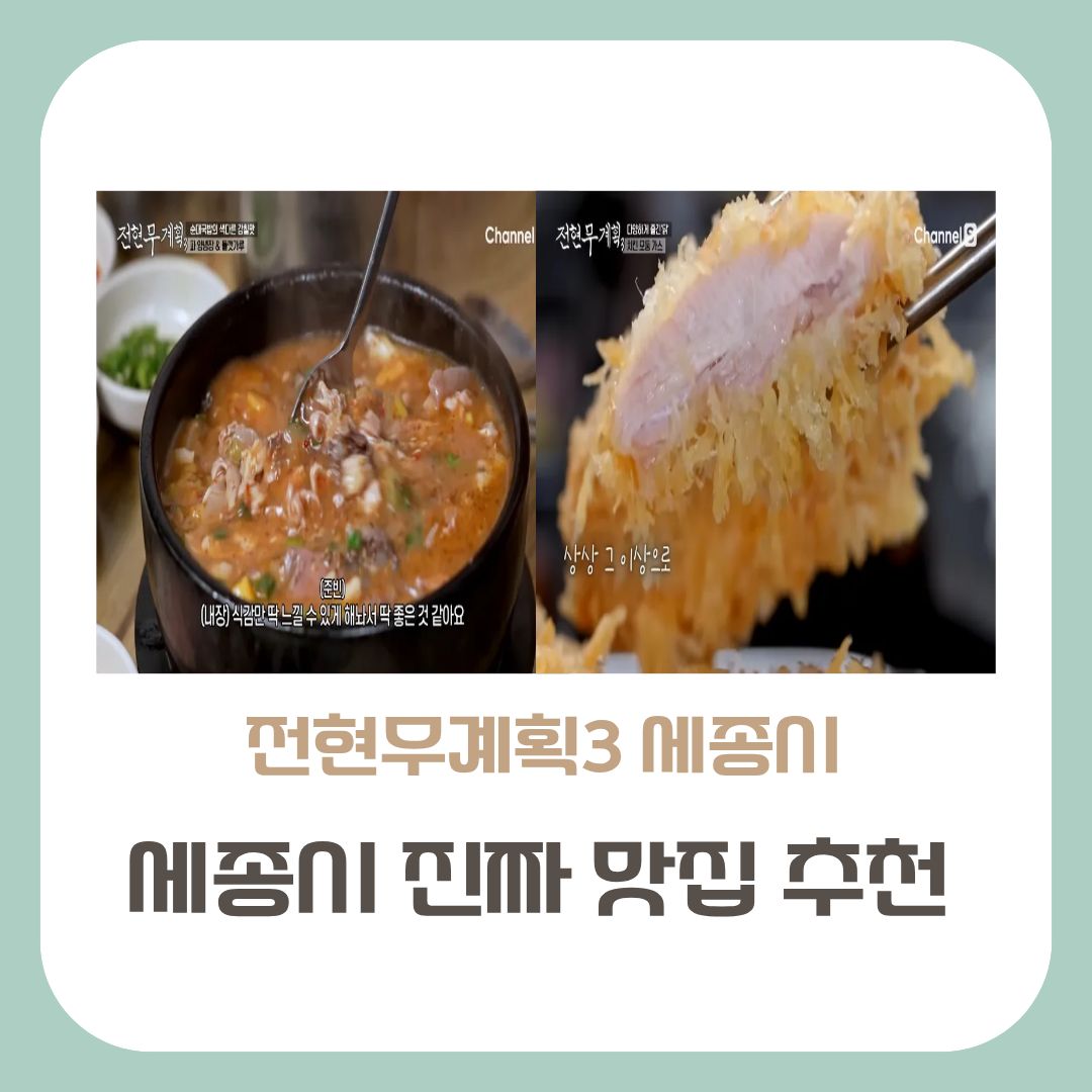 세종시 현지인 맛집 추천