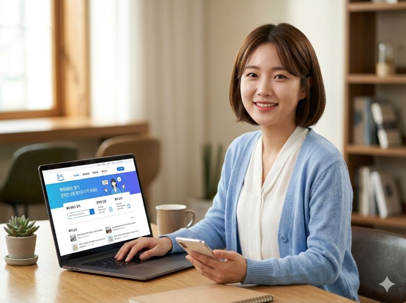 복지로 홈페이지 에너지 바우처 신청 화면