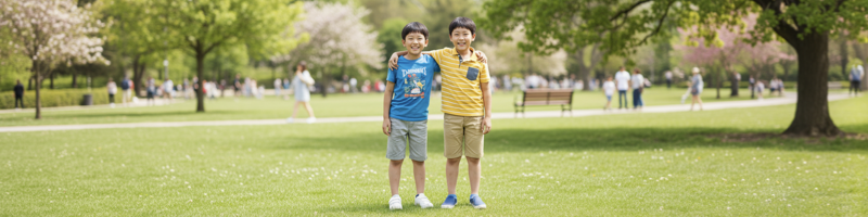 싸움 끝에 금방 화해를 하는 아이들 모습이 스본스도의 원리를 잘 설명하고 있다