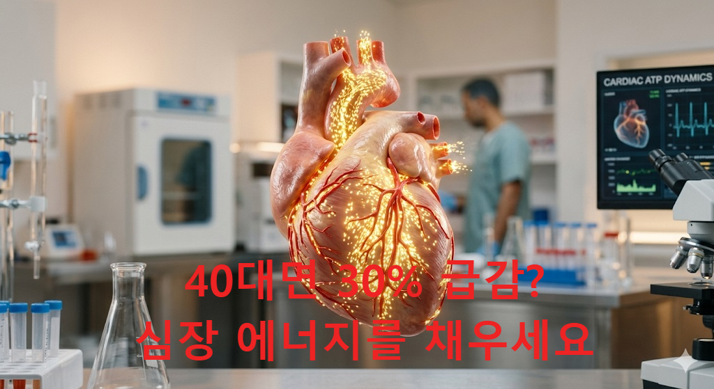심장 에너지 생성과 항산화를 돕는 코엔자임Q10의 작용 이미지